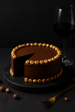 Load image into Gallery viewer, The Hazelnut Kunafa Chocolate Cake (Eggless)