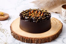 Load image into Gallery viewer, Chocolate and Salted Caramel Cake (Eggless)