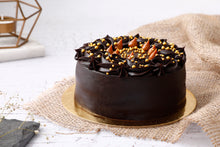 Load image into Gallery viewer, Chocolate and Salted Caramel Cake (Eggless)