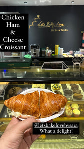 Chicken Ham and Cheese Toasted Croissant  Sandwich