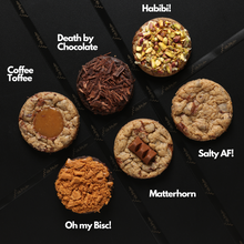 Load image into Gallery viewer, Love at First Bite Cookie Box ( 6 crazzy flavours and Eggless )
