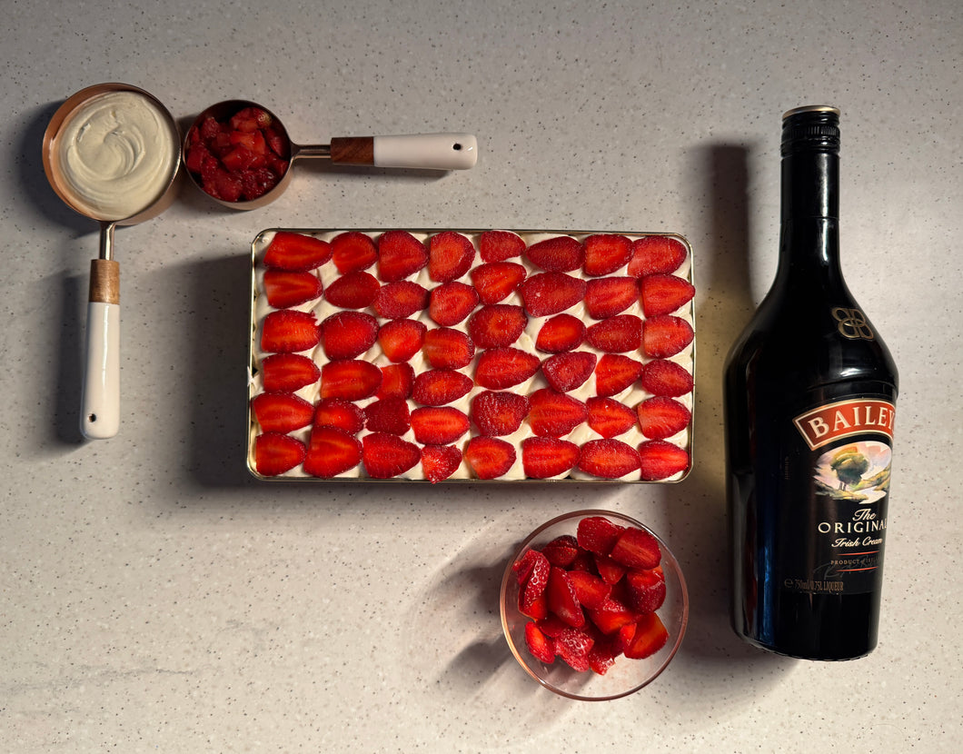 The Strawberry Baileys Tiramisu in a Tin (Serves 12-15)