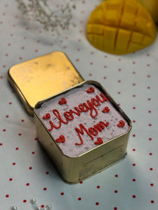 The Mothers Day Raspberry Mango Cake in a Tin (Serves 2-3)