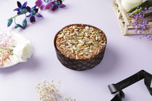 Load image into Gallery viewer, The Premium Khoya Tea Cake with Pistachios and Almonds ( Big ) (Shipping all over India)
