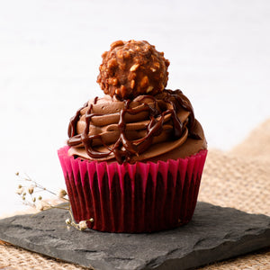 Box of 2 Nutella and Ferrero Cupcakes (Eggless)