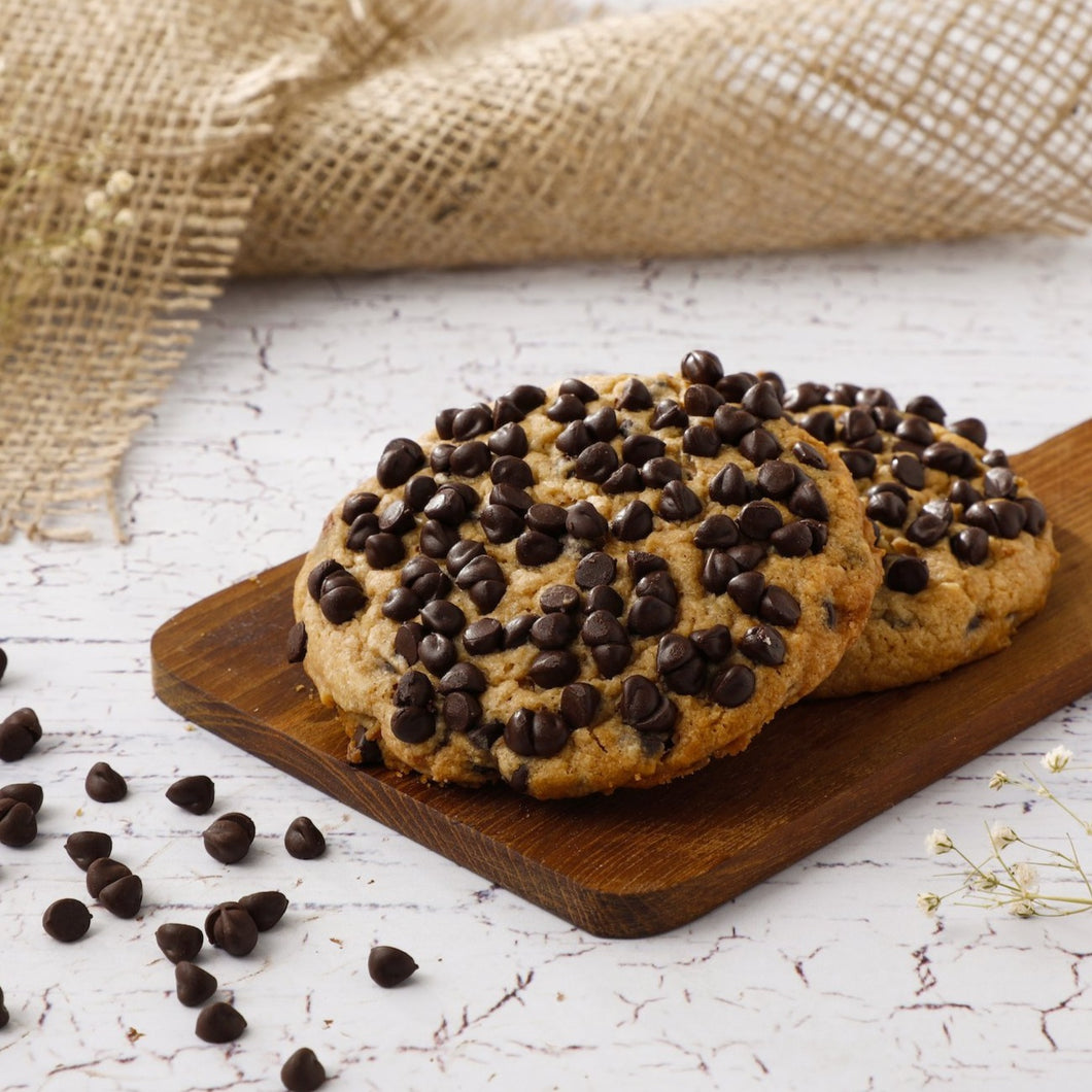 Box of Chocolate Chip Overload Cookies (Eggless)